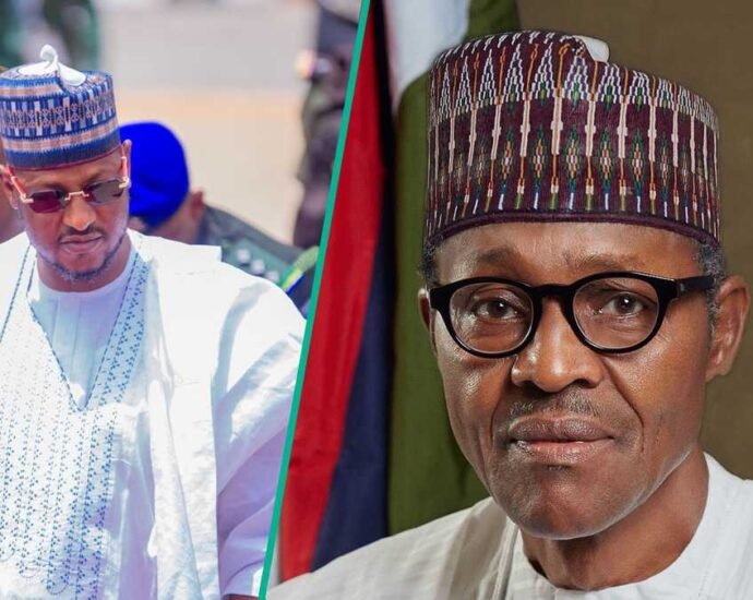 Gwamna Radda Ya Zubar Da Hawaye A Wajen Jana’izar Tsohon Shugaban Kasa Buhari A Daura