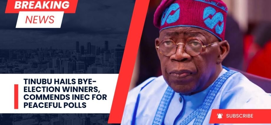 Shugaba Tinubu Ya Taya Wadanda Suka Ci Zaben Cike Gurbi, Ya Yaba wa INEC